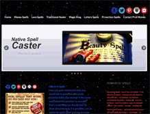 Tablet Screenshot of nativespellcaster.com